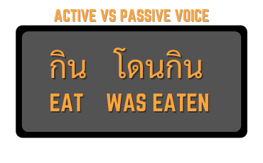 active voice vs passive voice thai