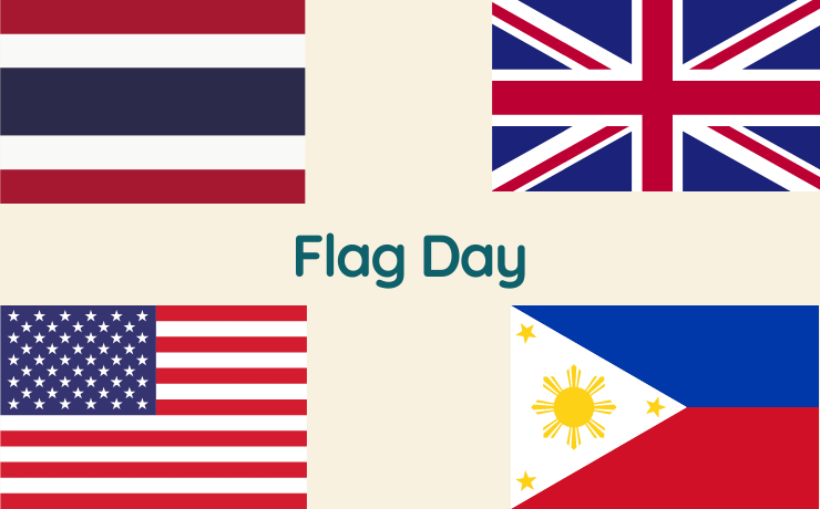 Flag day in Thai