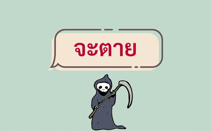 จะตาย - meaning in Thai