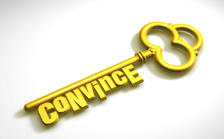 Key saying convince - to persuade, convince in thai