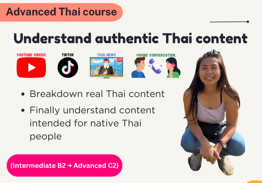 Advanced Thai course sales image